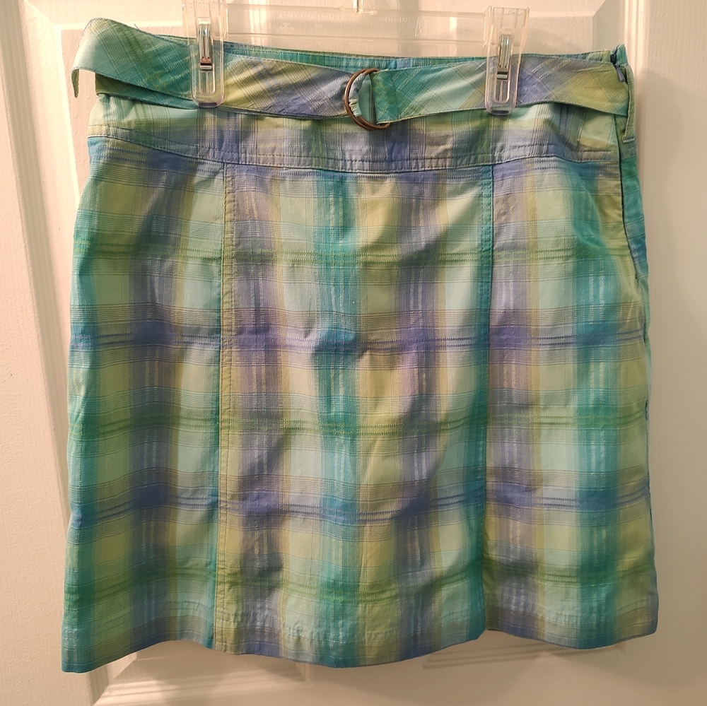 White Stag Green and Blue Plaid Women's Apparel